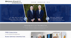 Desktop Screenshot of browncavettchiropractic.com