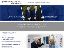 Tablet Screenshot of browncavettchiropractic.com